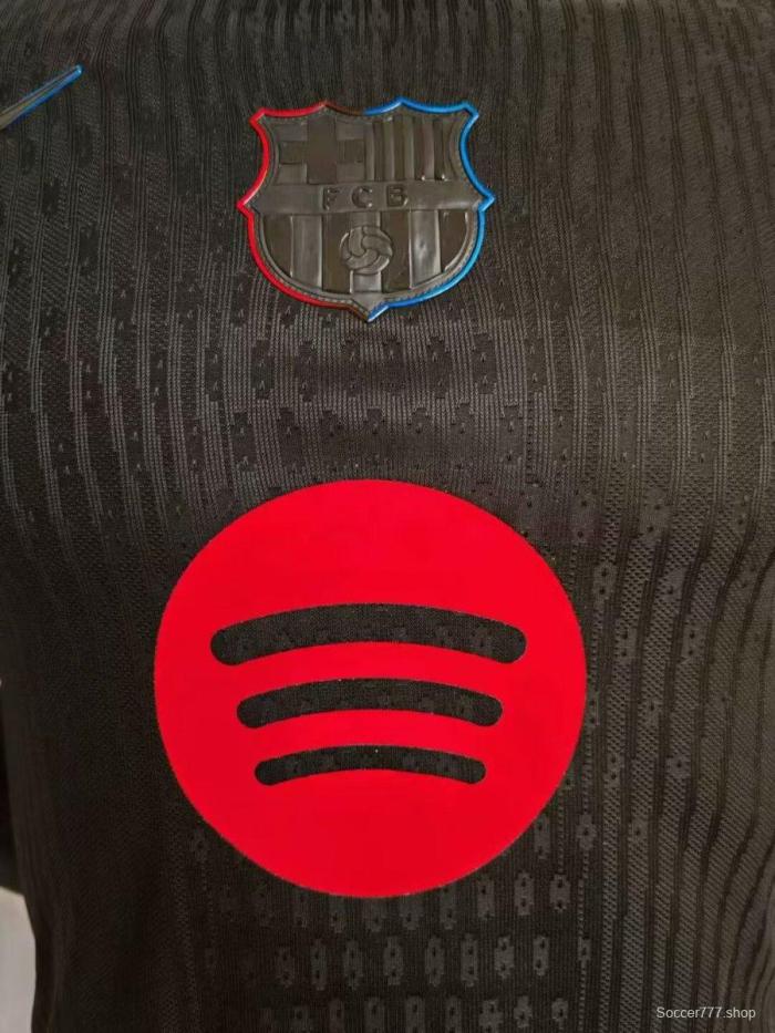 Player Version 24/25 Barcelona Away Black Jersey