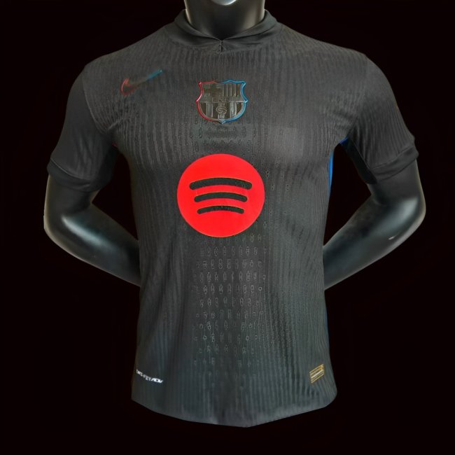 Player Version 24/25 Barcelona Away Black Jersey
