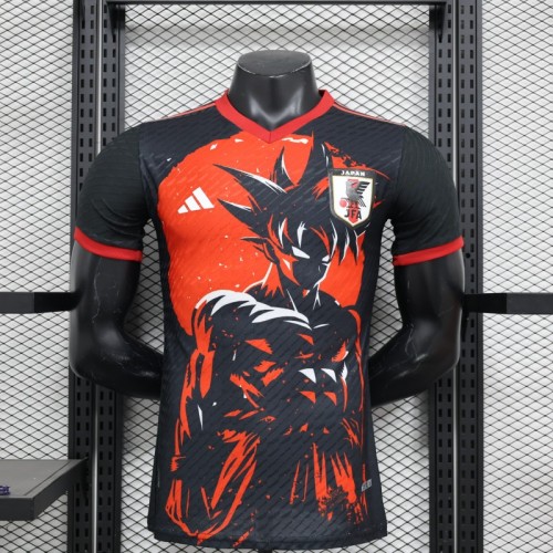 Player Version 2024 Japan Dragon Ball Goku Red/Black Jersey