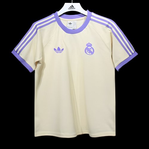 24/25 Real Madrid Cotton Beige T-shirt Jersey