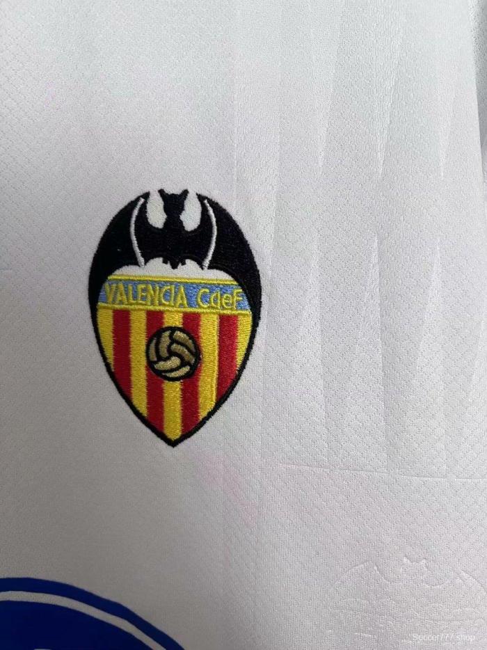 Retro 96/97 Valencia Away White Jersey