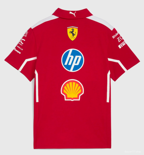 2025 F1 Ferrari Red Polo Shirt