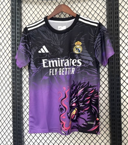 25/26 Real Madrid  Obsidian Dragon  Special Purple Jersey