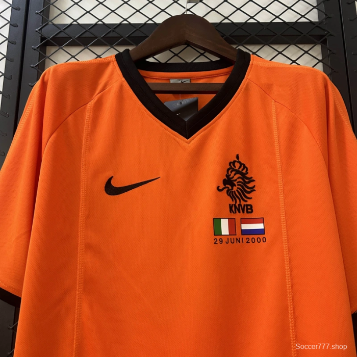 2000 Retro Netherlands Home Jersey