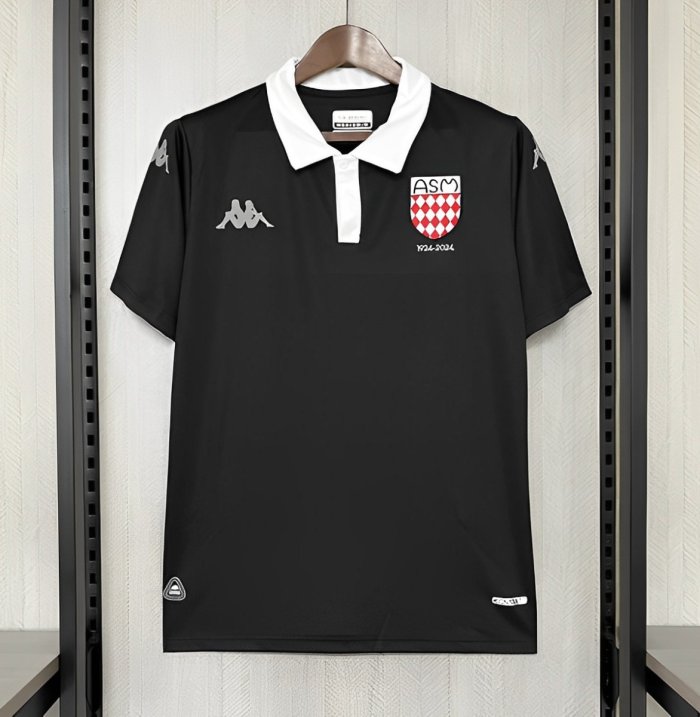 25/26 AS Monaco 100th Anniversary Black Jersey