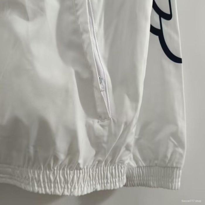 24/25 PSG White Windbreaker
