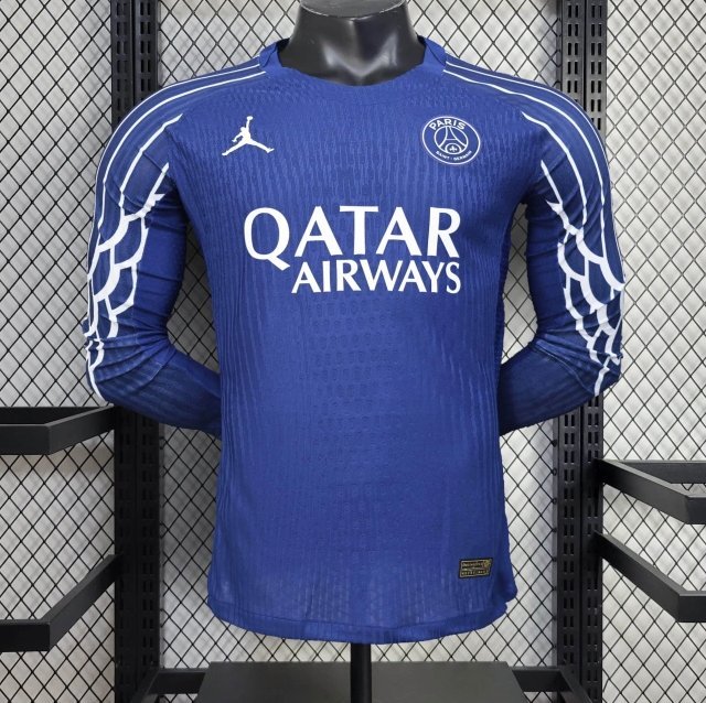 24/25 Player Version PSG Forth Blue Long Sleeve Jersey