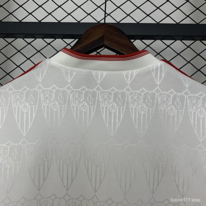 91/92 Retro Sevilla Home Jersey