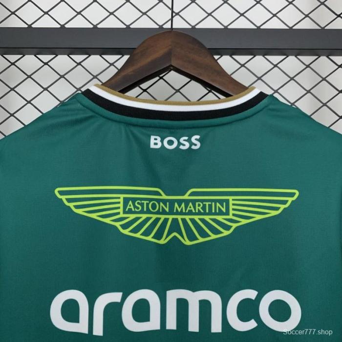 2025 F1 Formula Aston Martin Green ARAMCO #14 T-Shirt