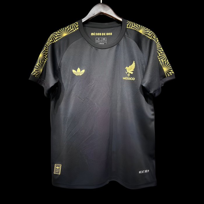 Player Version 2025 Mexico Gold Cup Black Pre-Match Jersey