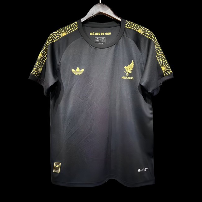 Player Version 2025 Mexico Gold Cup Black Pre-Match Jersey
