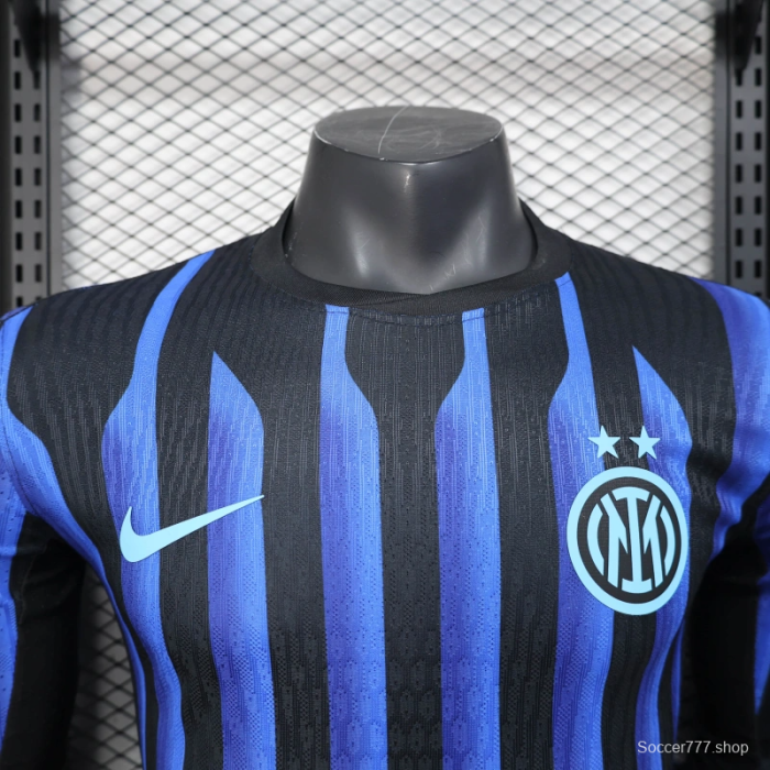 25/26 Player Version Inter Milan Home Long Sleeve Jersey