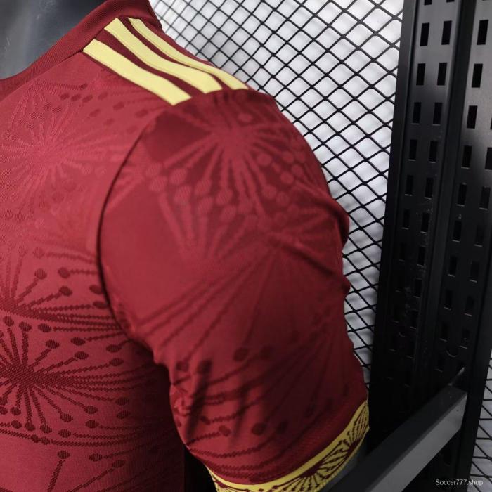 Player Version 2025 Mexico Gold Cup Wine Jersey