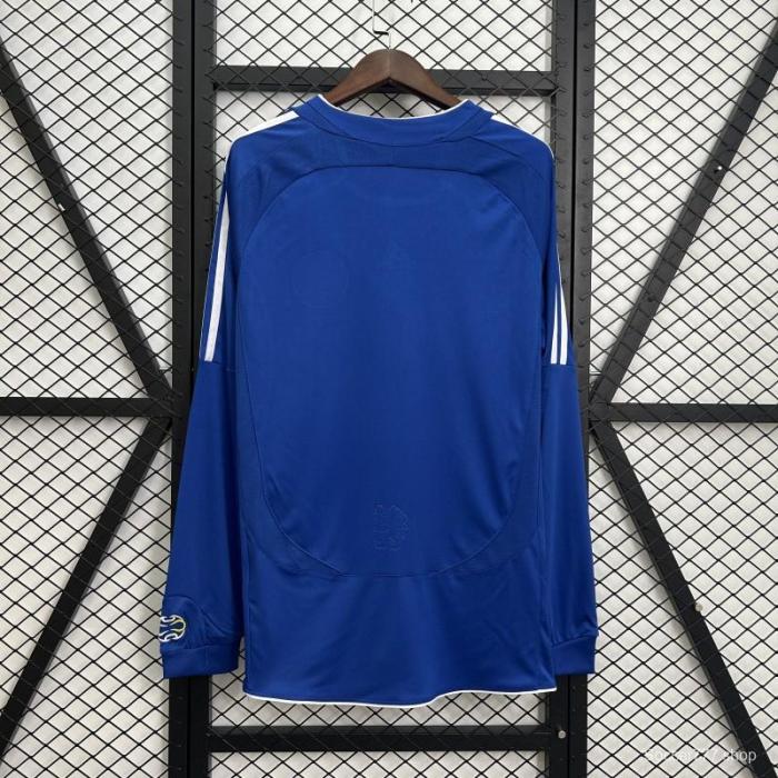 06/07 Retro Long Sleeve Chelsea Home Jersey