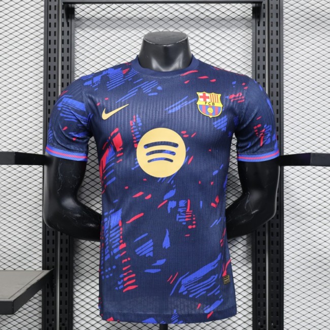 Player Version 25/26 FC Barcelona Navy Blue with Spotify Sponsor Jersey
