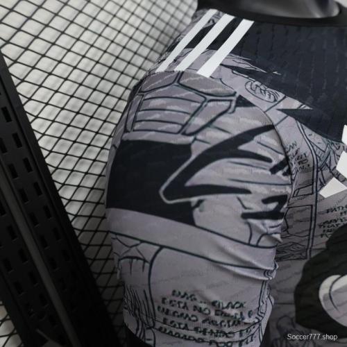 Player Version 2025 Japan National Team Dragon Ball Z Vegeta Grey with Anime Graphic Jersey