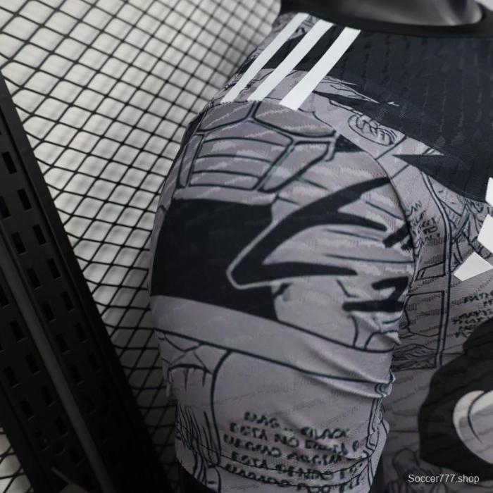 Player Version 2025 Japan National Team Dragon Ball Z Vegeta Grey with Anime Graphic Jersey