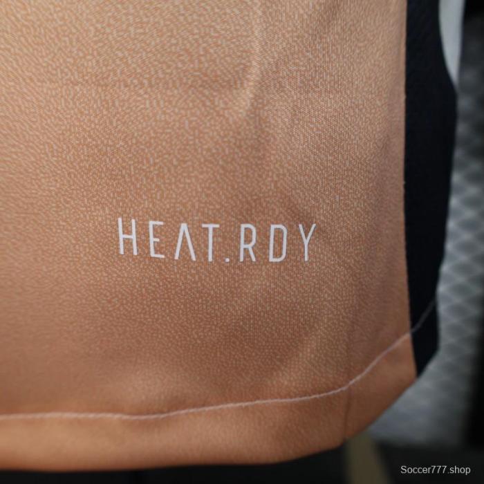 Player Version 2025 Spain Pre-Match White with Geometric Pattern Jersey