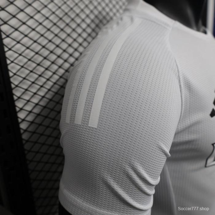 Player Version 25/26 Arsenal White with Emirates Sponsor Jersey