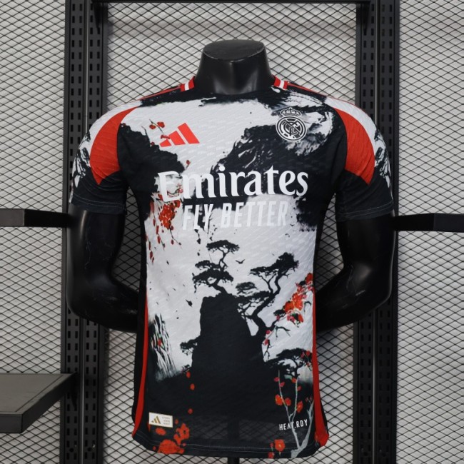 Player Version 25/26 Real Madrid Chinese Ink Painting Style Limited Edition Jersey with Emirates Sponsor