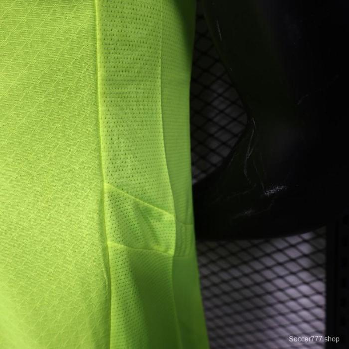 Player Version Borussia Dortmund 25/26 Neon Green Home Jersey with 1&1 Sponsor