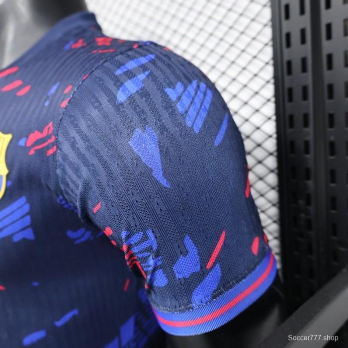 Player Version 25/26 FC Barcelona Navy Blue with Spotify Sponsor Jersey