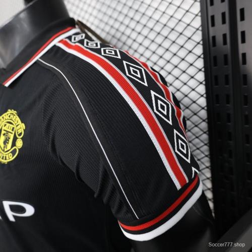 Player Version 98/99 Manchester United Third Black Jersey