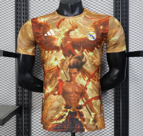 Player Version 25/26 Real Madrid Gold with Phoenix NA ZHA Jersey