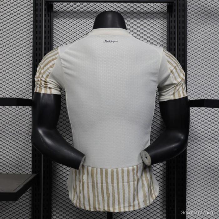 Player Version 25/26 Al Hilal White with Gold Stripes Jersey