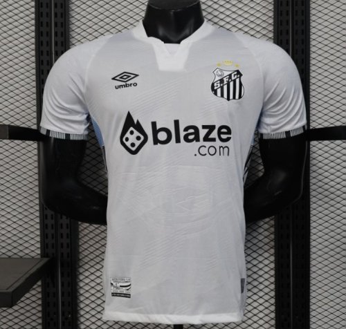 Player Version 25/26 Santos Home Jersey With Sponsors