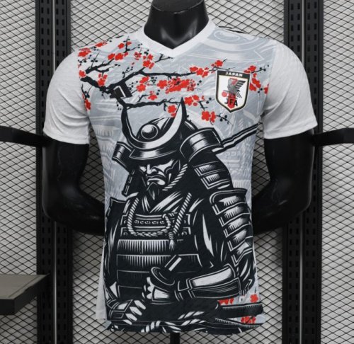 Player Version 2025 Japan White with Samurai & Cherry Blossom Jersey