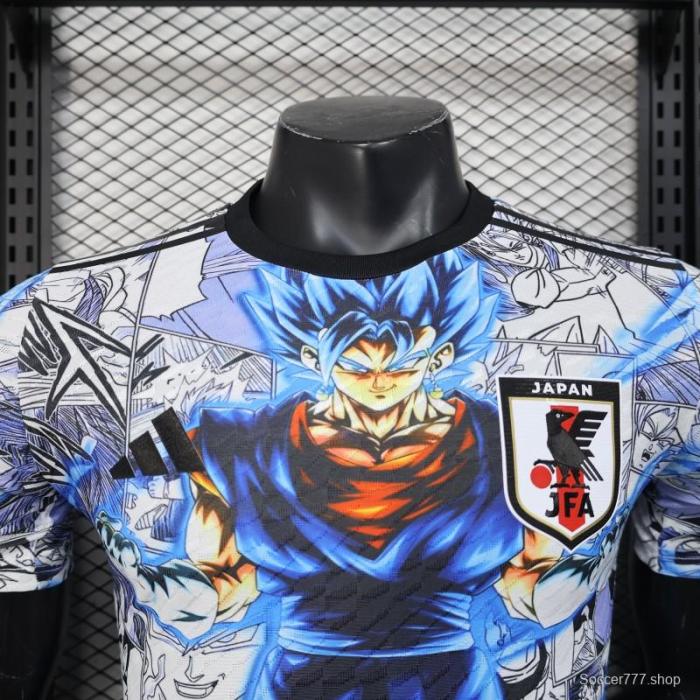 Player Version 2025 Japan White with Dragon Ball Z Anime Design Jersey