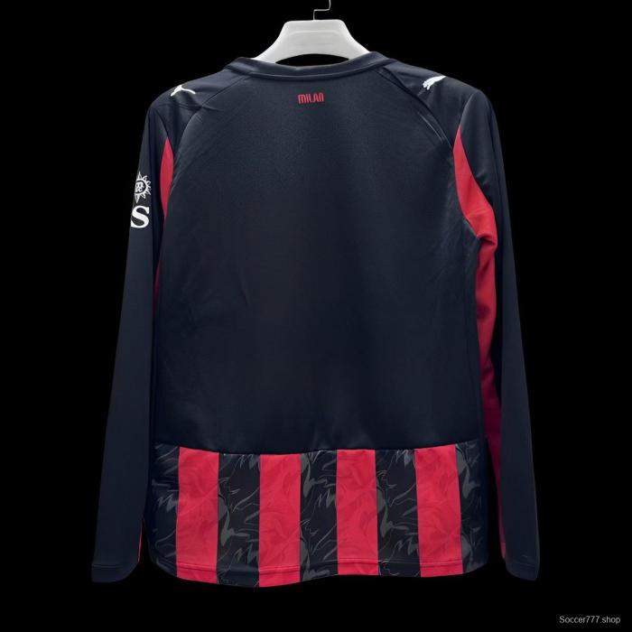 25/26 AC Milan Home Long Sleeve Jersey