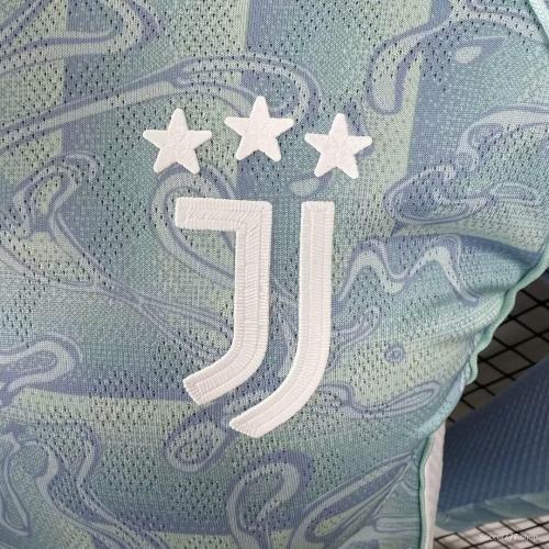 Player Version 25/26 Juventus Away Blue Long Sleeve Jersey