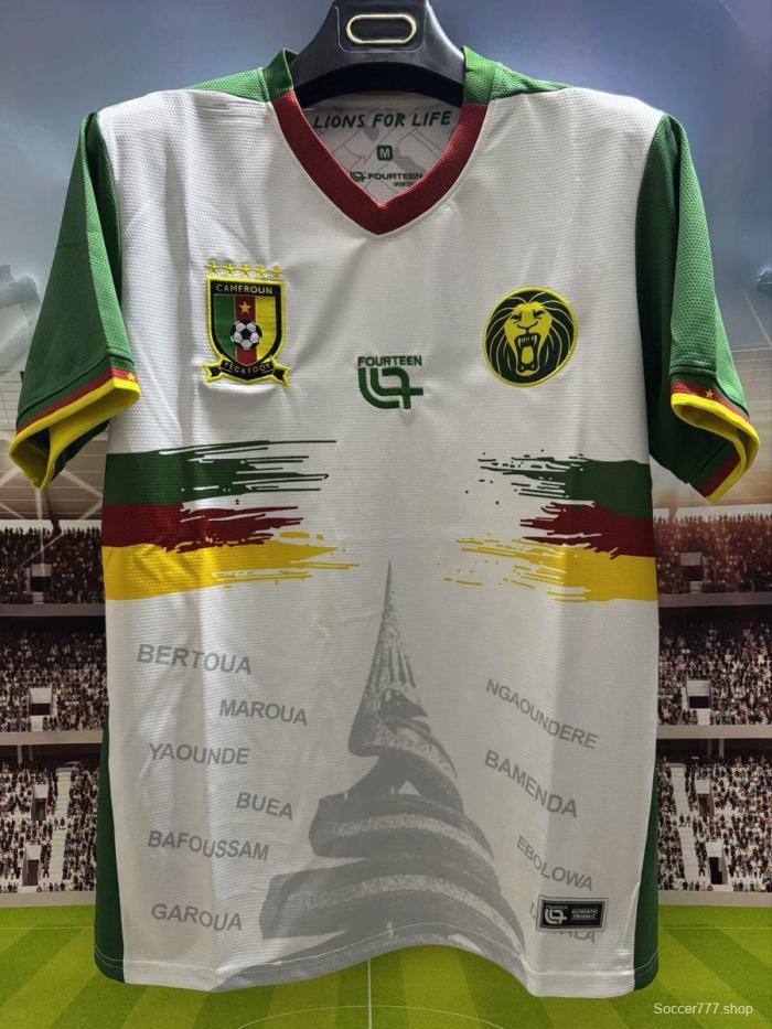 2025 Cameroon Third WHITE Jersey