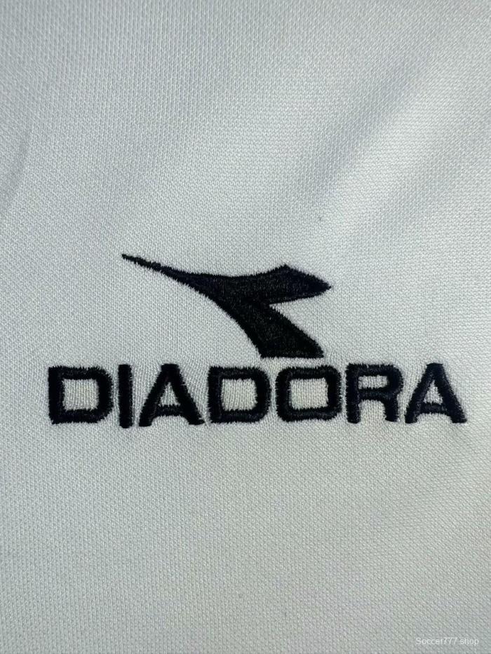 Retro 98/99 Roma Away White  Long Sleeve Jersey