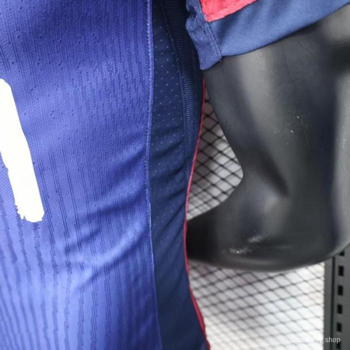 Player Version 25/26 FC Barcelona Home  with Pink  T.S. 1989  Jersey