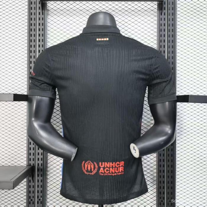 Player Version 25/26 FC Barcelona Black with Pink  T.S. 1989  Jersey