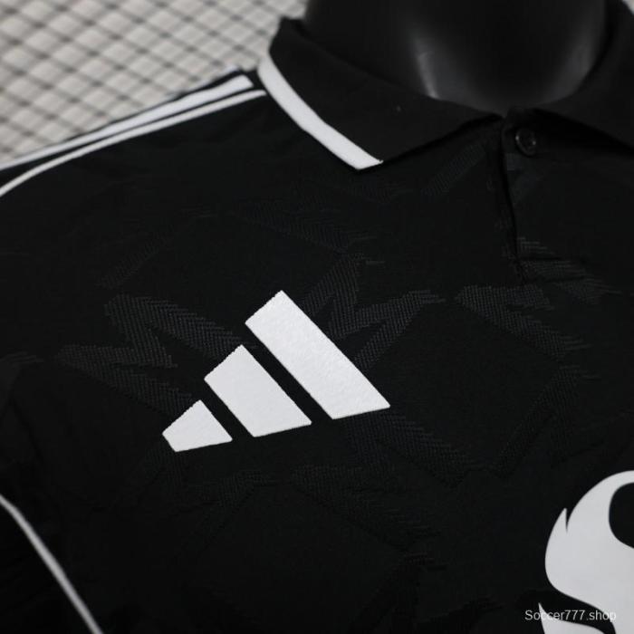 Player Version 25/26 Manchester United Black with Snapdragon Logo Design Jersey