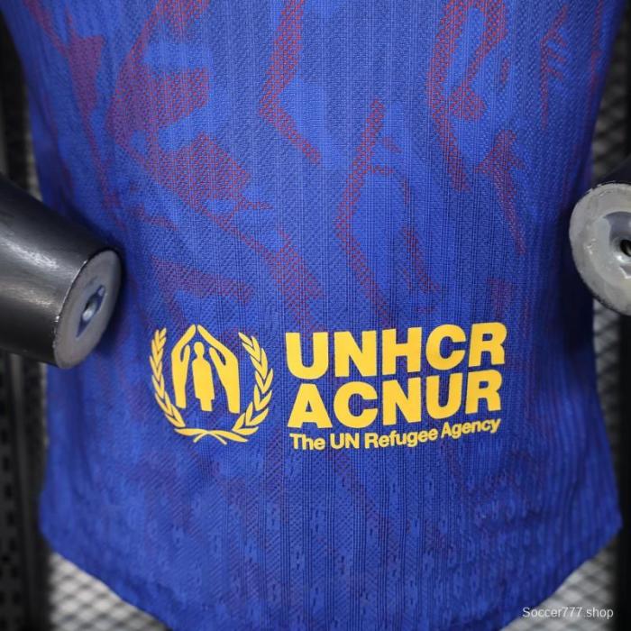 Player Version 25/26 Barcelona Blue with Red Pattern Jersey