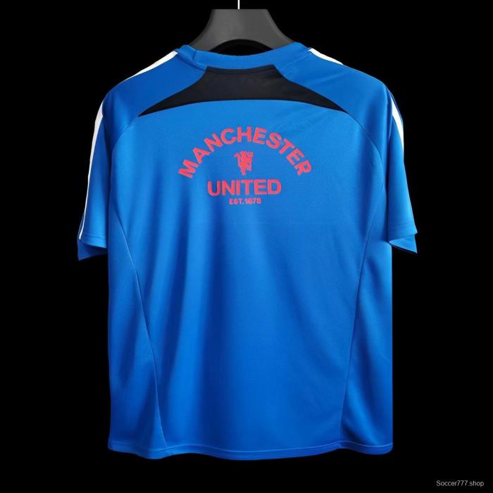 25/26 Manchester United Blue T-Shirt