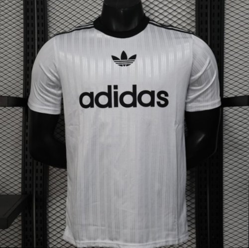 Player Version 2025 Adidas White with Striped Design Jersey