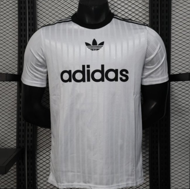 Player Version 2025 Adidas White with Striped Design Jersey