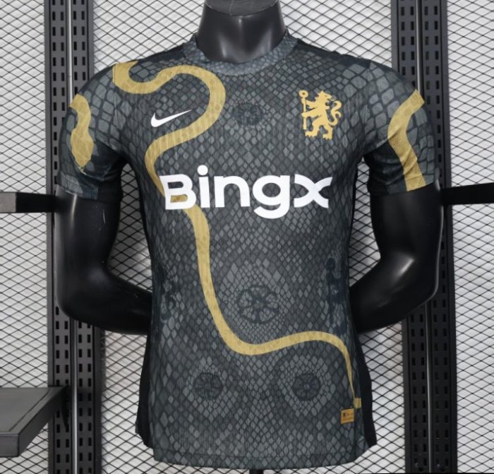 Player Version 25/26 Chelsea Bingx Black with Snake Pattern Design Jersey