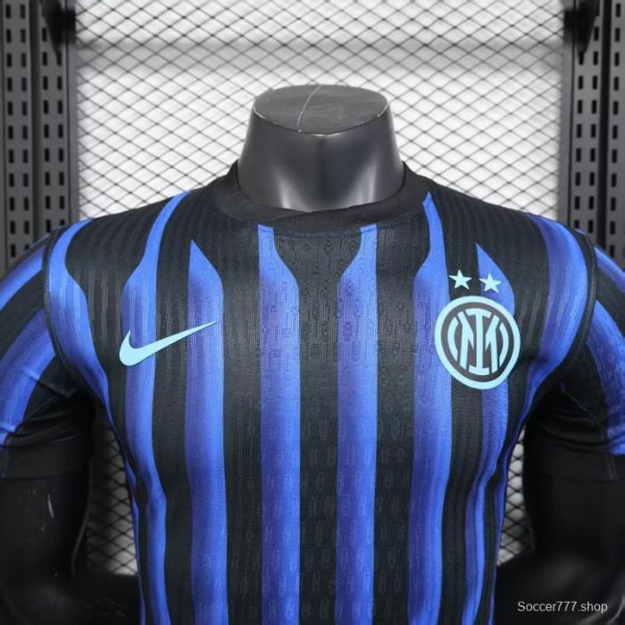 Player Version 25/26 Inter Milan Home Jersey Without Sponsor