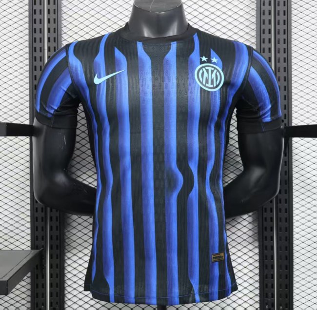 Player Version 25/26 Inter Milan Home Jersey Without Sponsor