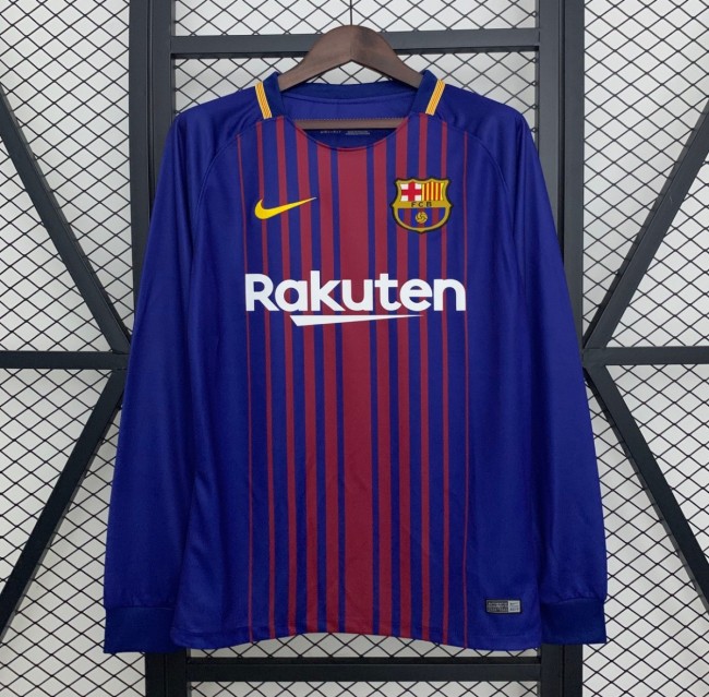 17/18 Retro Barcelona Home Jersey
