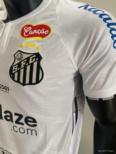 25/26 Santos Home Jersey With Full Sponsors