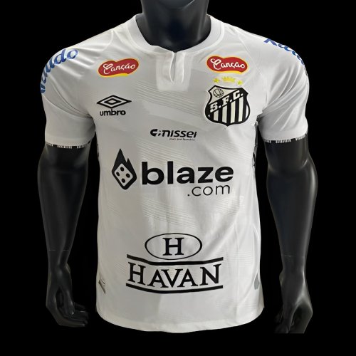 25/26 Santos Home Jersey With Full Sponsors