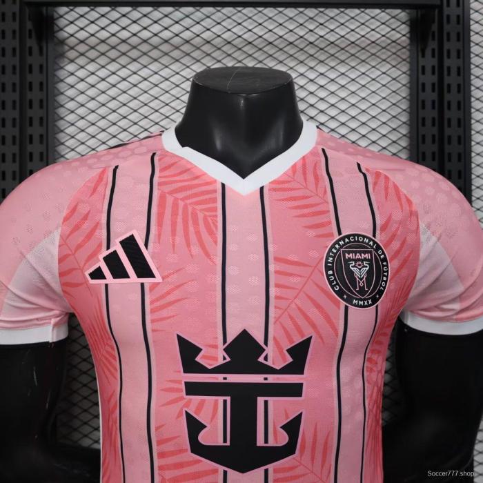 Player Version 25/26 Inter Miami CF Pink with Palm Leaf and Stripes Jersey